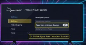 Step 1 for Installing IPTV Smarters Pro on Firestick