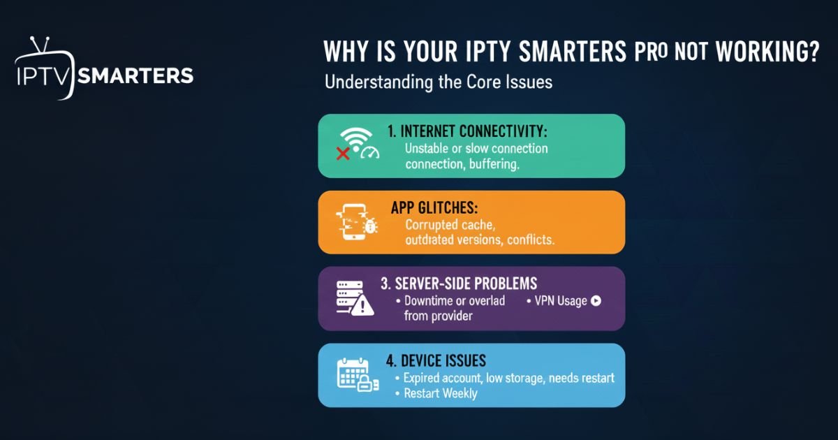 Why is Your IPTV Smarters Pro Not Working? Understanding the Core Issues