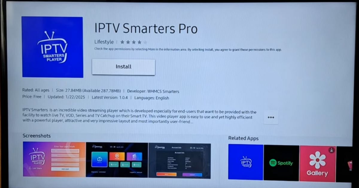 Install IPTV Smarters Player App on TCL TV.