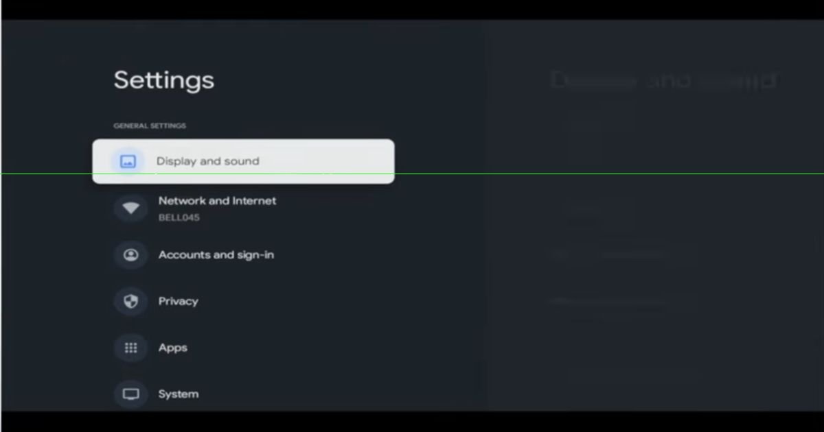 Navigate to the Settings menu to install IPTV Smarters Pro on Google TV.
