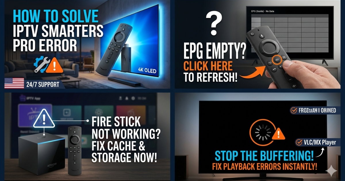 IPTV Smarters Pro Major Errors