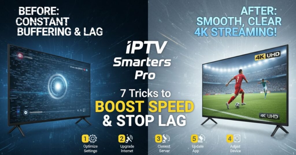 IPTV Smarters Pro 7 Tricks to Boost Speed & Stop Lag