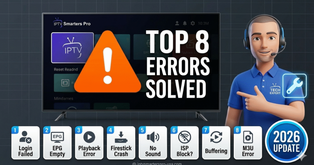 IPTV Smarters Pro Errors